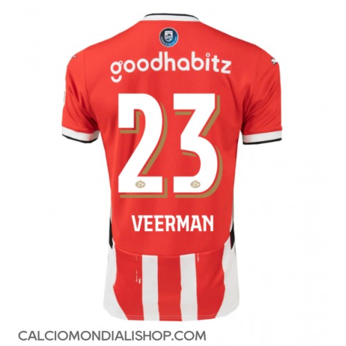 Maglie da calcio PSV Eindhoven Joey Veerman #23 Prima Maglia 2024-25 Manica Corta